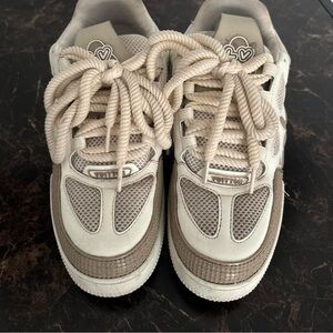 Cream and white Louis Vuitton Skate Sneaker #luxurykicks